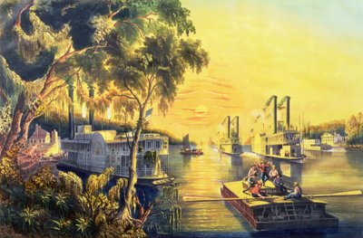 The Mississippi in the Time of Peace by Frances Flora Bond Palmer